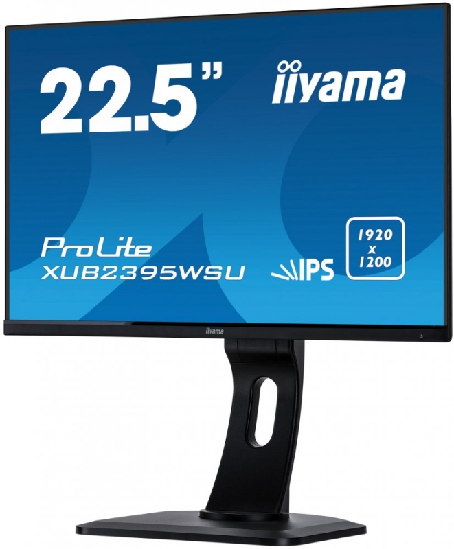 Монитор Iiyama 22.5" ProLite XUB2395WSU-B1 черный IPS LED 4ms 16:10 HDMI M/M матовая HAS Pivot 250cd 178гр/178гр 1920x1200 D-Sub DisplayPort FHD USB 5