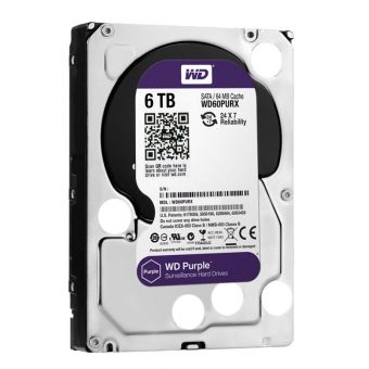 Жесткий диск Western Digital HDD SATA-III 6000Gb Purple WD60PURZ, IntelliPower, 64MB buffer (DV&NVR)
