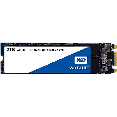 Накопитель Western Digital SSD 2000Gb M.2 SATA III WDS200T2B0B