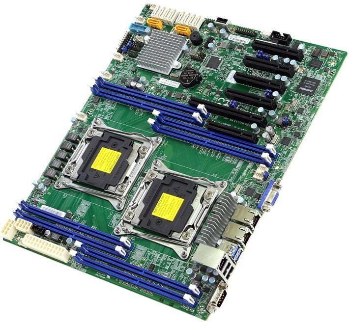 Материнская плата Supermicro X10DRL-I, 2xLGA2011-3, C612, Xeon E5-2600v3, ATX 12''x10.5'', 8XDIMM DDR4(up to 512GB LRDIMM), 1xPCI-E 3.0 x16, 3xPCI-E 3