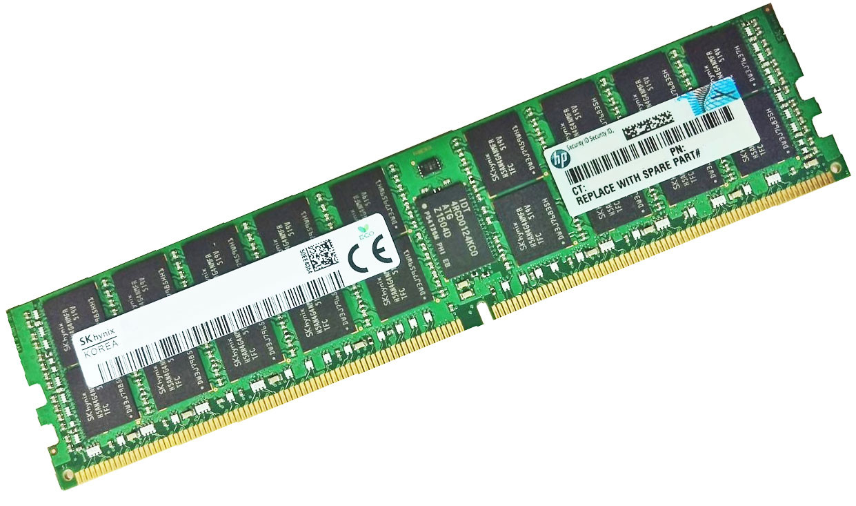Оперативная память HPE 64GB (1x64GB) 4Rx4 PC4-2400T-L DDR4 Load Registered Memory Kit for only E5-2600v4 DL160/180/360/380, ML350, BL460c Gen9