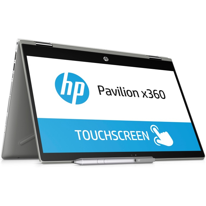 Трансформер HP Pavilion x360 14-dh0007ur Core i7 8565U/16Gb/SSD256Gb/nVidia GeForce MX250 2Gb/14"/Touch/FHD (1920x1080)/Windows 10/silver/WiFi/BT/Cam-15589