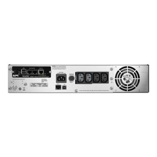 ИБП APC Smart-UPS 1500VA/1000W, RM 2U, Line-Interactive, LCD, Out: 220-240V 4xC13 (2-Switched), SmartSlot, USB, Pre-Inst. Network Card-11289