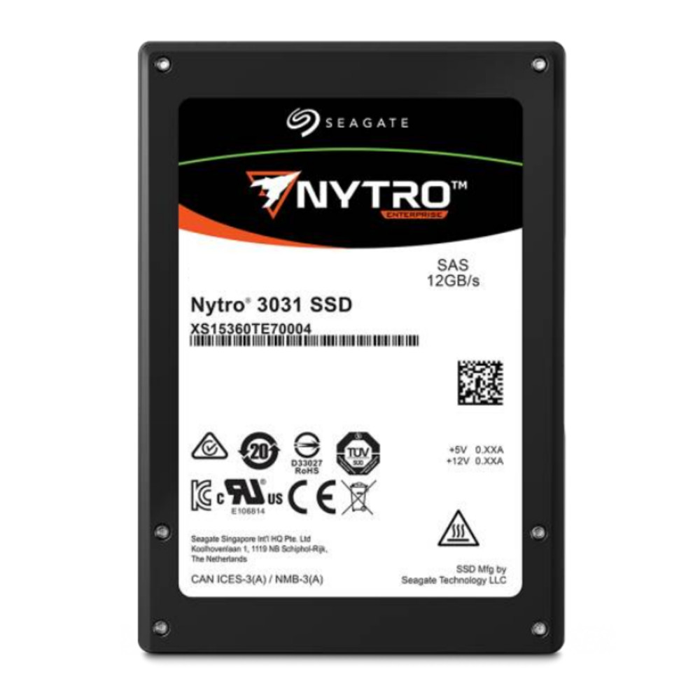 Накопитель Seagate 2.5" 960GB Nytro 3331 Enterprise SSD XS960SE70004 SAS 12Gb/s, 2150/1000, IOPS 210/70K, 3D TLC, 1700TBW, 1DWPD, 15mm, Bulk