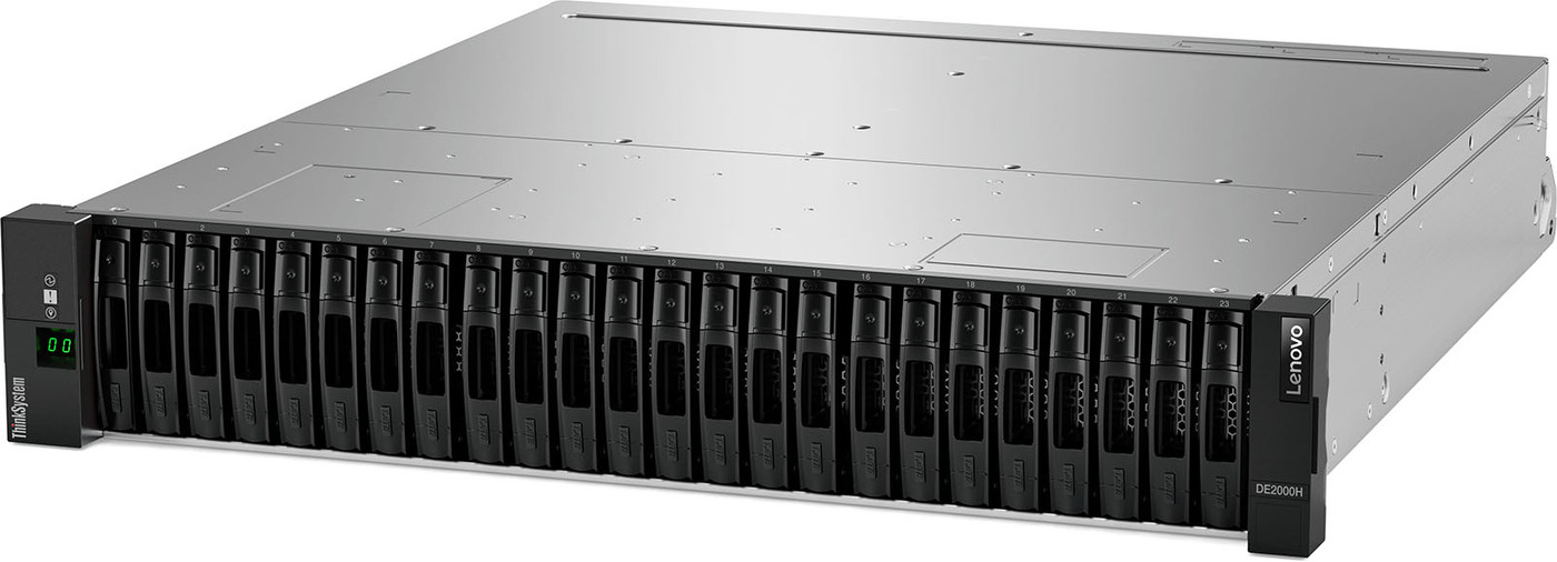 Система хранения Lenovo ThinkSystem DE2000H x24 8x1.8Tb 10K SAS SAS Hybrid Flash Array 2U24 SFF (7Y71A000WW/1) 7Y71A000WW-1