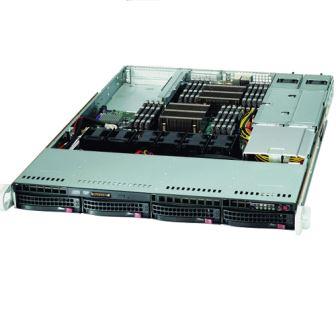 Сервер Supermicro SYS-6017R-WRF - 1U, 2x700W, 2xLGA2011, Intel® C602, 16xDDR3, 4xHDD 3.5", 2xGbE, IPMI