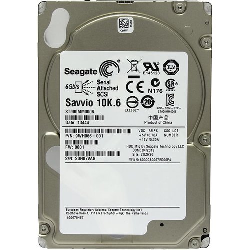 Жесткий диск Seagate HDD SAS 2.5" Seagate 900Gb, ST900MM0006, Savvio 10K.6, 10000 rpm, 64Mb buffer