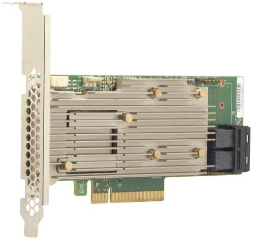RAID-контроллер MegaRAID 9460-8I SGL (05-50011-02) PCIe 3.1 x8 LP, SAS/SATA/NVMe, RAID 0,1,5,6,10,50,60, 8port(2 * int SFF8643), 2GB Cache, 3508ROC