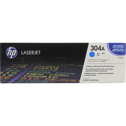 Тонер Картридж HP 304A CC531A голубой (2800стр.) для HP LJ CP2025/CM2320