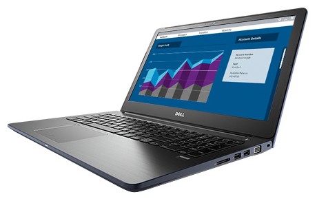 Ноутбук Dell Vostro 5568 Core i5 7200U/8Gb/SSD256Gb/Intel HD Graphics 620/15.6"/FHD (1920x1080)/Windows 10 Home 64/grey/WiFi/BT/Cam 5568-9968