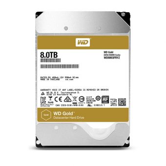 Жесткий диск Western Digital HDD SATA-III 8000Gb GOLD WD8003FRYZ, 7200rpm, 256MB buffer, 3.5