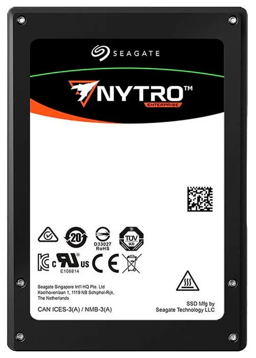 Накопитель Seagate 2.5" 960GB Nytro 1000 Enterprise SSD XA960LE10063 SATA 6Gb/s, 564/536, IOPS 92/39K, MTBF 2M, 3D TLC, 3070TBW, 1DWPD, Bulk