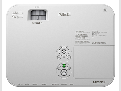 Проектор NEC projector ME401W, LCD, 1280 x 800 WXGA, 4000lm, 6000:1, Lamp 9000hrs-11629