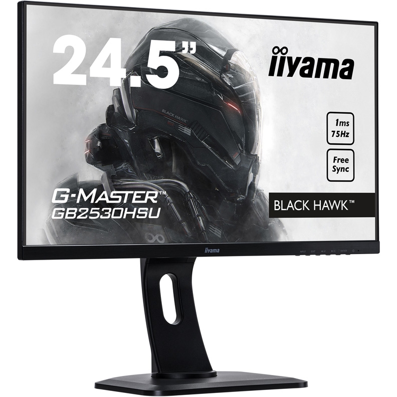 Монитор Iiyama 24.5" G-Master GB2530HSU-B1 черный TN LED 1ms 16:9 HDMI M/M матовая HAS Pivot 250cd 170гр/160гр 1920x1080 D-Sub DisplayPort FHD USB 5.2-14014