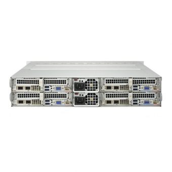 Сервер Supermicro SYS-2028TP-HC1R - 2U, 4-node*(2xLGA2011-r3, 16xDDR4, 6x2.5"HDD, SAS, 2xGbE, IPMI) 2x2000W-28059