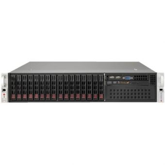 Сервер Supermicro SYS-2028R-C1RT - 2U, 2x920W, 2xLGA2011-r3, iC612, 16xDDR4, 16x2.5"HDD, SAS, 2x10GbE