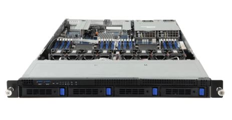 Серверная платформа Gigabyte R181-340 1U, 2x LGA-3647, Intel C621 Chipset, 24x DIMM slots, 4 x 3.5" and 2 x 2.5" SATAIII HS HDD/SSD bays, 2x 1Gb/s LAN ports (I350-AM2), Aspeed AST2500, Dual 1200W 80 PLUS Platinum