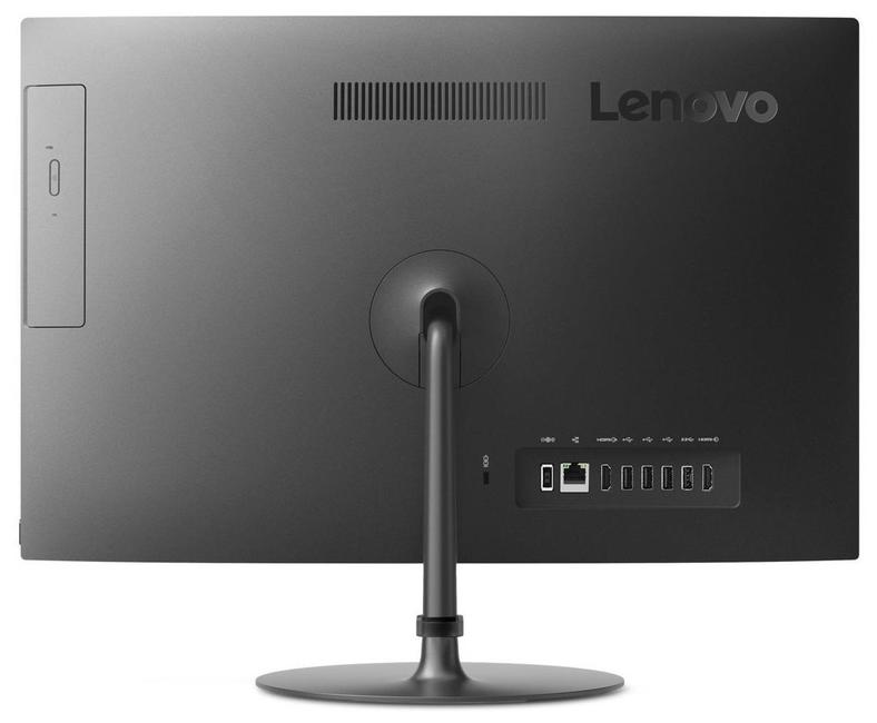 Моноблок Lenovo IdeaCentre 520-24IKU 23.8" Full HD i3 7020U (2.3)/4Gb/1Tb 7.2k/530 2Gb/DVDRW/CR/Windows 10/GbitEth/WiFi/BT/90W/клавиатура/мышь/Cam/черный 1920x1080-19935