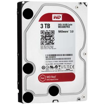 Жесткий диск Western Digital HDD SATA-III 3000Gb Red for NAS WD30EFRX, IntelliPower, 64MB buffer, 3.5