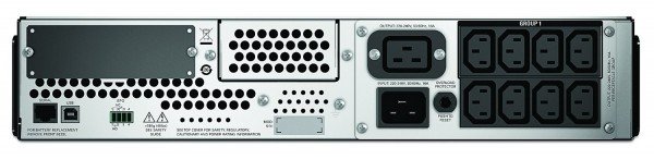 ИБП APC Smart-UPS 3000VA/2700W, RM 2U, Line-Interactive, LCD, Out: 220-240V 8xC13 (4-Switched) 1xC19, EPO, HS User Replaceable Bat, Black, 3(2) y.war.-11678