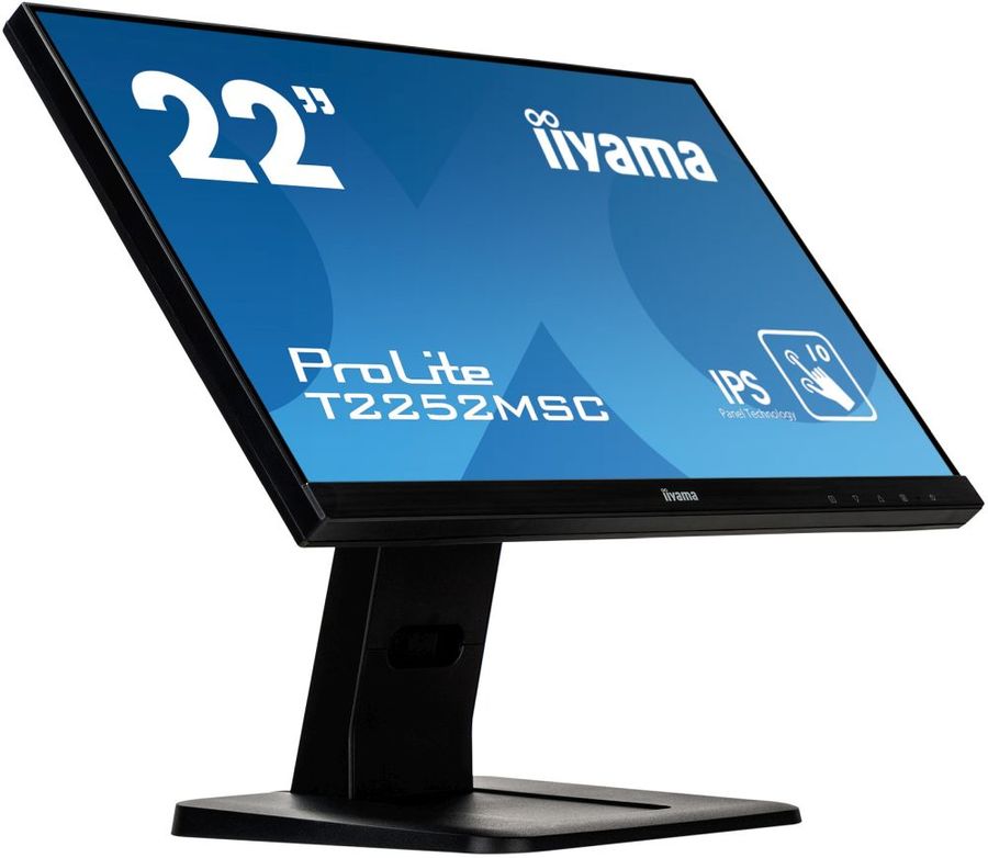 Монитор Iiyama 21.5" ProLite T2252MSC-B1 черный IPS LED 7ms 16:9 HDMI M/M матовая 1000:1 250cd 178гр/178гр 1920x1080 D-Sub DisplayPort FHD Touch 4.8кг-13933