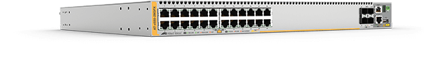 Коммутатор Allied Telesis 24 x 10/100/1000BASE-TX PoE+ ports, 2 x SFP+ ports, 2 x SFP+/Stack ports, 1 x Expansion module and dual hotswap PSU bays