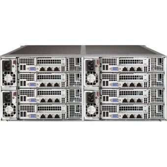 Сервер Supermicro SYS-F618R2-RT+ - FatTwin 4U, 8-in-1, 4x1680W (2xLGA2011-r3/16xDDR4/6x2.5"HDD/2x1GbE/IPMI)-25720