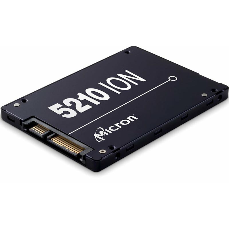 Накопитель Micron 2.5" 1920GB  5210 Enterprise SSD MTFDDAK1T9QDE-2AV1ZABYY SATA 6Gb/s, 540/260, IOPS 13K, MTBF 2M, 3D QLC, 2800TBW, 0,8DWPD, Bulk (787