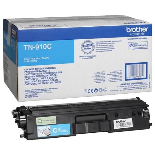 Тонер TN-910C для Brother HLL9310CDW/MFCL9570CDW голубой (9000стр)