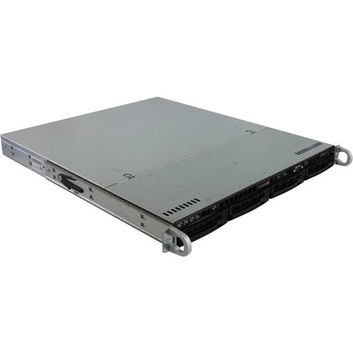 Сервер Supermicro SYS-5017R-MTRF - 1U,LGA2011, C602,8xDDR3 upto 512Gb,4x3.5"HDD, PCI-Ex16,2xGbE,IPMI,2x400W
