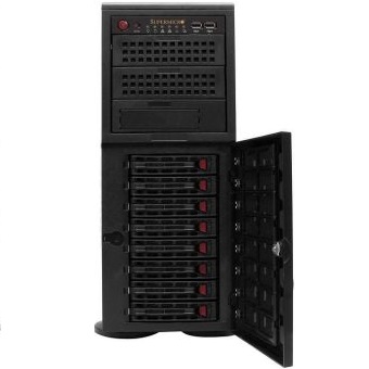 Сервер Supermicro SYS-7047R-3RF4+ - Twr/4U, 2x920W, 2xLGA2011, Intel®C606, 24xDDR3, 8xHDD, 4xGbE, IPMI