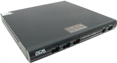 ИБП Powercom KIN-600AP, RackMount, линейно-интерактивный, 600 ВA, 480 Вт, вход IEC320 C14, 4 розетки IEC320 C13 с резервным питанием, 1 розетка IEC320 C13 с фильтрацией, USB, RS-232, защита RJ45, PF 0.8