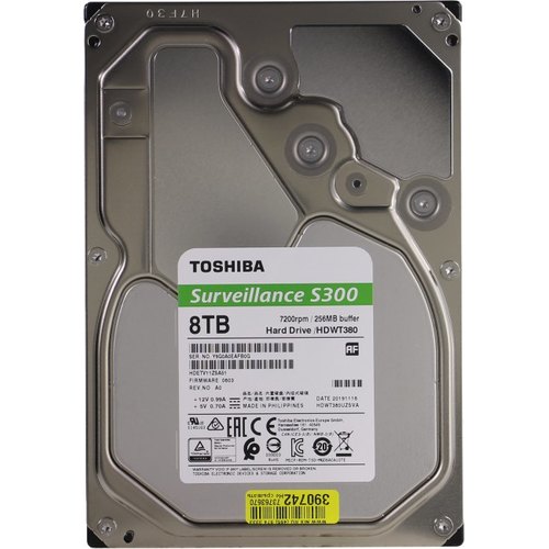 Жесткий диск Toshiba HDD 8000Гб 3.5" SATA III HDWT380UZSVA