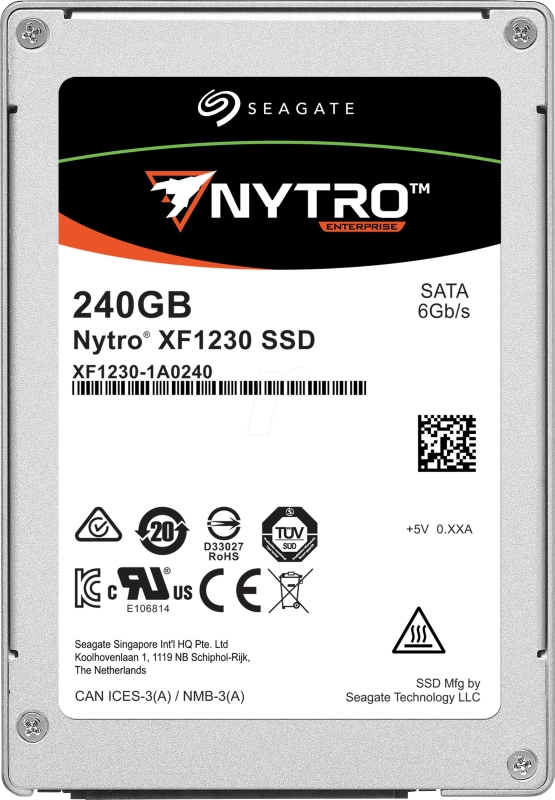 Накопитель Seagate SSD 2.5" SATA-III 960Gb Nytro XF1230 eMLC, XF1230-1A0960
