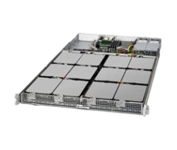Сервер Supermicro SSG-5018D8-AR12L (Complete Only) - 1U, Intel® Xeon® D-1537, 4xDDR4, 12x3.5"HDD, 2x10GbE