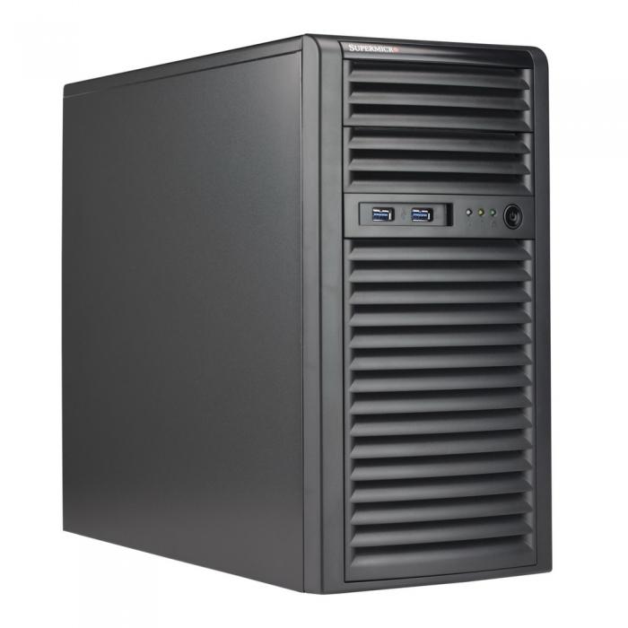 Корпус SuperMicro CSE-731I-404B Mini-Tower mATX w/ 400W power supply for motherboards up to 9.6in x 9.6in - Includes 2x 5.25in external drive bays, 4x