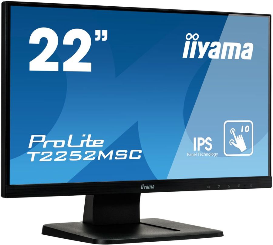 Монитор Iiyama 21.5" ProLite T2252MSC-B1 черный IPS LED 7ms 16:9 HDMI M/M матовая 1000:1 250cd 178гр/178гр 1920x1080 D-Sub DisplayPort FHD Touch 4.8кг-13932