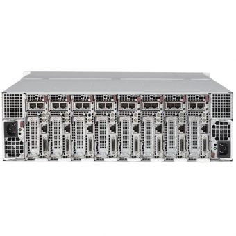 Сервер Supermicro SYS-5039MS-H8TRF - 3U, 8xNode (LGA1151, 4xDDR4, 2x3.5" HDD, 2xGbE, IPMI), 2x1600W-27297