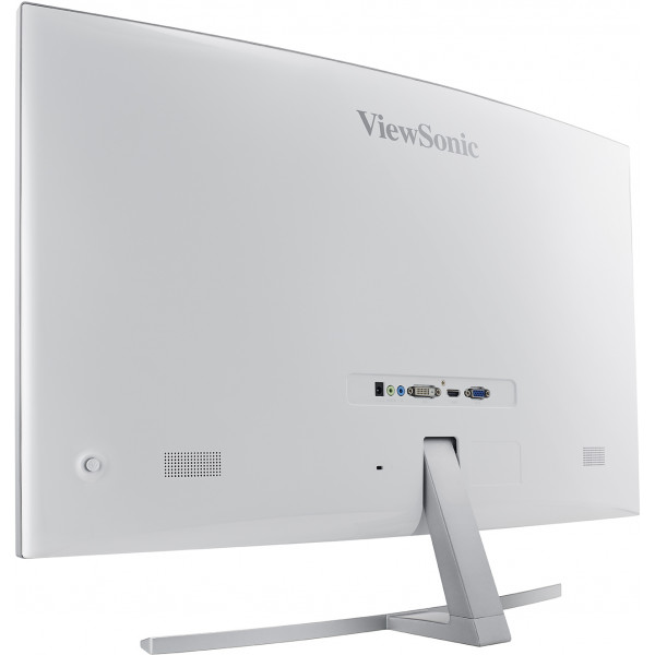 Монитор ViewSonic 32" VX3216-SCMH-W-2 VA LED изогнутый, 1920x1080, 5ms, 280cd/m2, 178°/178°, 80Mln:1, D-Sub, DVI, HDMI, колонки, Tilt, VESA, White-26735
