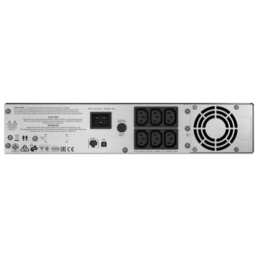 ИБП APC Smart-UPS C SMC2000I-2URS 1300Вт 2000ВА серый-11303