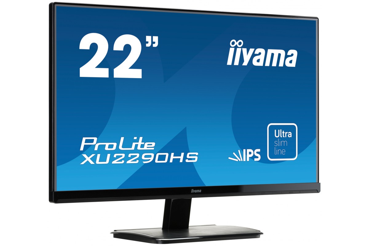 Монитор Iiyama 21.5" ProLite XU2290HS-B1 черный IPS LED 5ms 16:9 DVI HDMI M/M матовая 1000:1 250cd 178гр/178гр 1920x1080 D-Sub FHD 3.7кг-14490