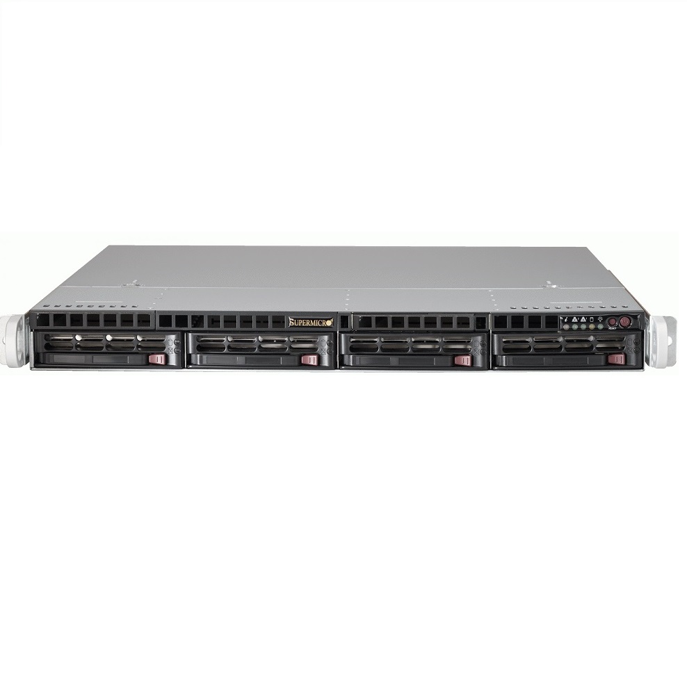 Сервер Supermicro SYS-6017R-N3RF4+ - 1U, 2x700W, 2xLGA2011, Intel®C606, 24xDDR3, 4xHDD 3.5", 4xGbE, IPMI