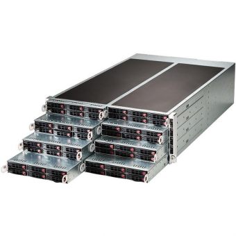 Сервер Supermicro SYS-F618R2-RT+ - FatTwin 4U, 8-in-1, 4x1680W (2xLGA2011-r3/16xDDR4/6x2.5"HDD/2x1GbE/IPMI)