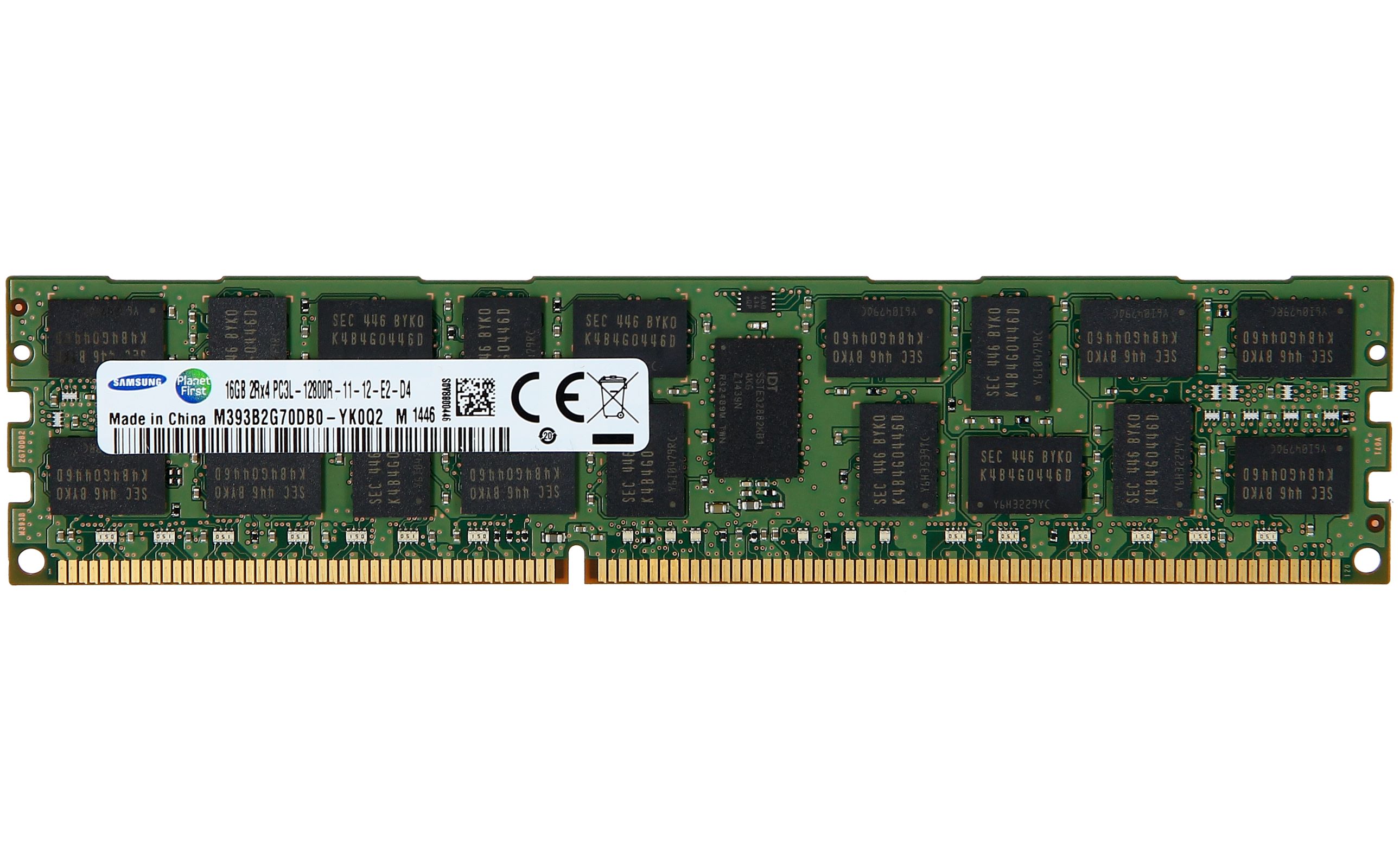 HP 16GB (1x16GB) Dual Rank x4 PC3L-12800R (DDR3-1600) Registered CAS-11 Low Voltage Memory Kit (713985-B21)