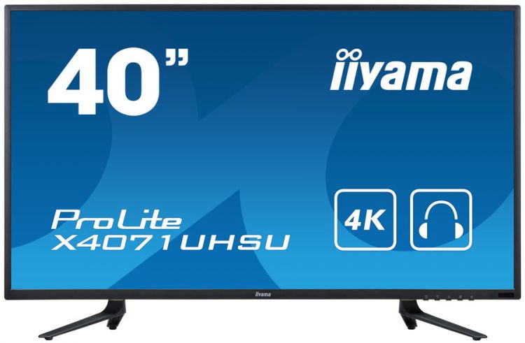 Монитор Iiyama 39.5" ProLite X4071UHSU-B1 A черный VA LED 3ms 16:9 HDMI M/M матовая 350cd 178гр/178гр 3840x2160 D-Sub DisplayPort Ultra HD USB 12.2кг