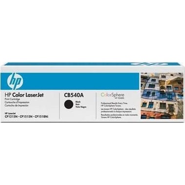 Тонер Картридж HP 125A CB540A черный (2200стр.) для HP CLJ CP1215/CP1515/CP1518