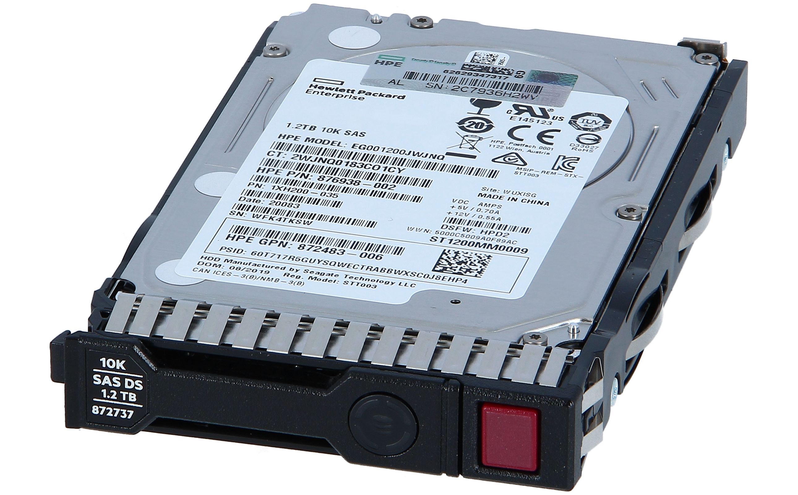 Жесткий диск HPE 1.2TB 12G SAS 10K 2.5in SC ENT HDD 781518-B21