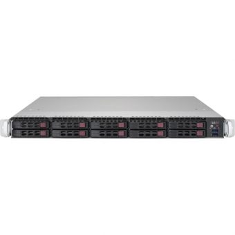 Сервер SuperMicro SYS-1029P-WTRT 1U, 2xLGA3647, 12xDDR4, 10x2.5, 2x10GbE, IPMI, 2x750W, 2x PCIEx16, 1x PCIEx8, (SC116AC2-R706WB2 X11DDW-NT) (263455)