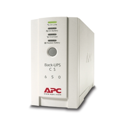 ИБП APC Back-UPS CS 650VA/400W, 230V, 4xC13 outlets (1 Surge & 3 batt.), Data/DSL protection, USB, PCh, user repl. batt., 2 year warranty BK650EI