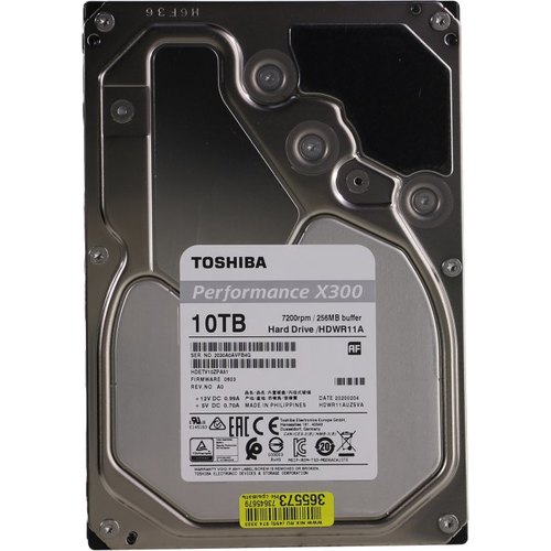 Жесткий диск Toshiba HDD 10000Гб 3.5" SATA III HDWR11AUZSVA